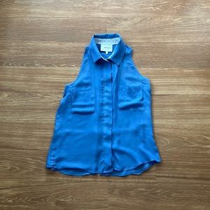 Elevenses button up sleeveless shirt